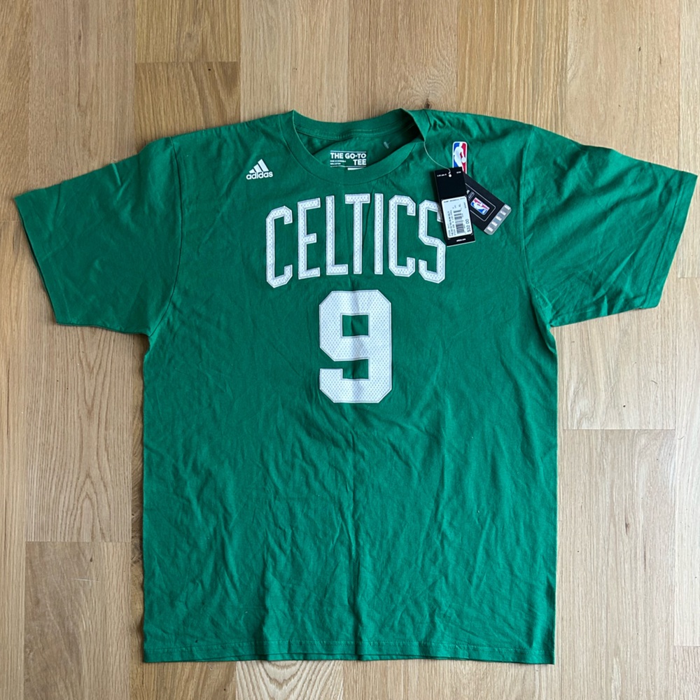 ☘️ ADIDAS RONDO Men’s XL Boston Celtics Tee Shirt #9 Green